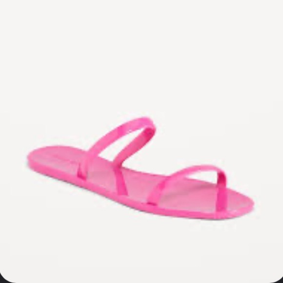 Old Navy Pink Shine Jelly Slide Sandal NWT - Picture 4 of 5